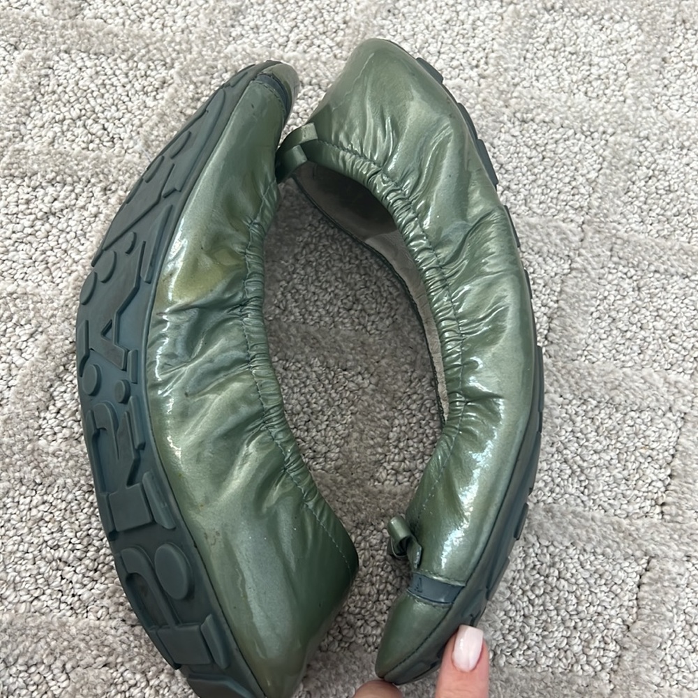 PRADA bailarina shoes - patent leather green - Picture 4 of 8